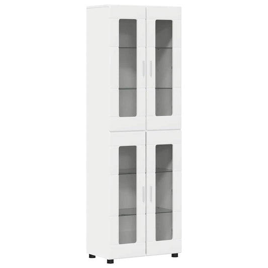 Highboard FLORIN White 60 x 35 x 182 cm Engineered Wood