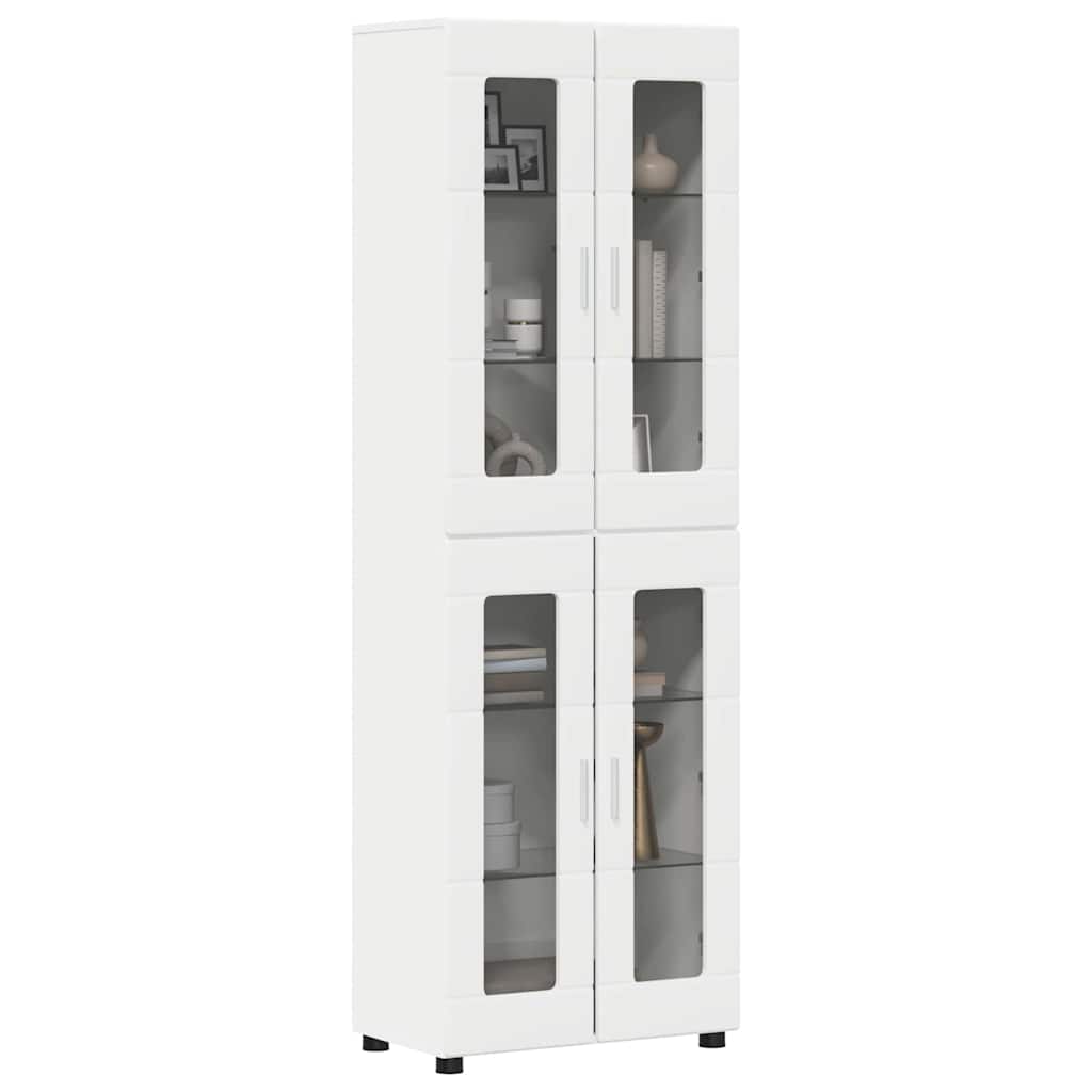 Highboard FLORIN White 60 x 35 x 182 cm Engineered Wood