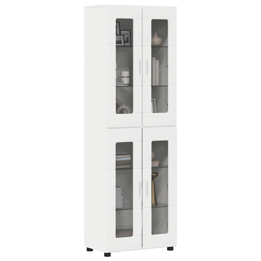 Highboard FLORIN White 60 x 35 x 182 cm Engineered Wood