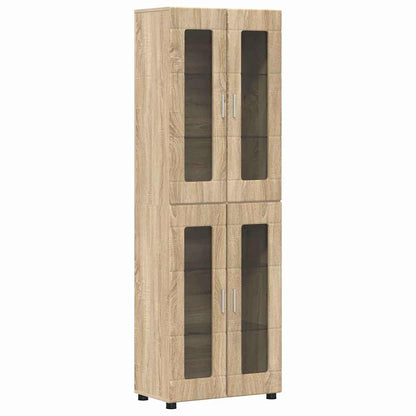 Highboard FLORIN Sonoma Oak 60 x 35 x 182 cm Engineered Wood