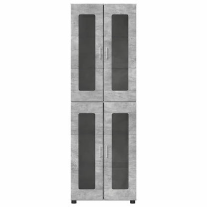 Highboard FLORIN Concrete Grey 60 x 35 x 182 cm Engineered Wood