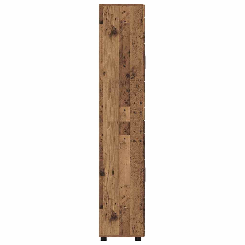Highboard FLORIN Old Wood 60 x 35 x 182 cm Engineered Wood