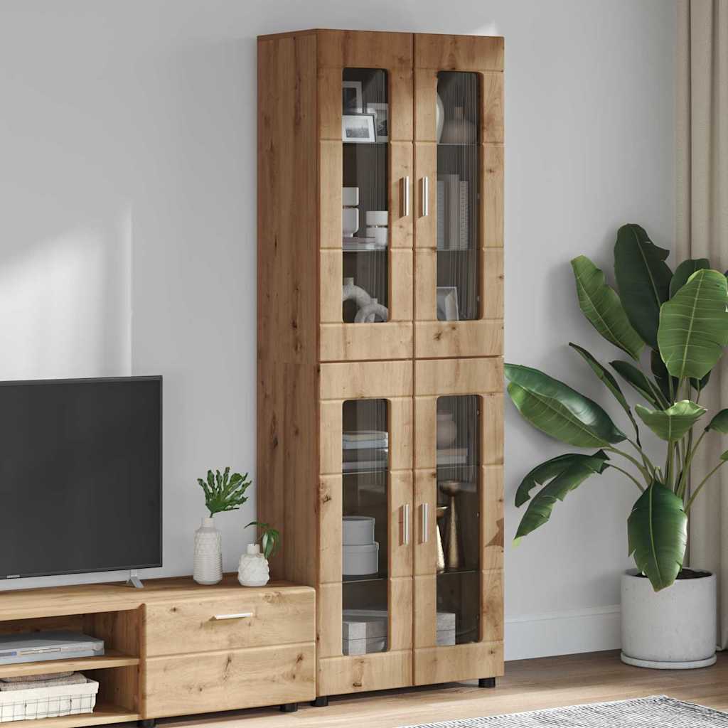 Highboard FLORIN Artisan Oak 60 x 35 x 182 cm Engineered Wood