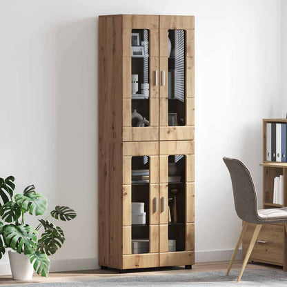 Highboard FLORIN Artisan Oak 60 x 35 x 182 cm Engineered Wood