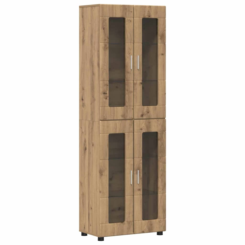 Highboard FLORIN Artisan Oak 60 x 35 x 182 cm Engineered Wood