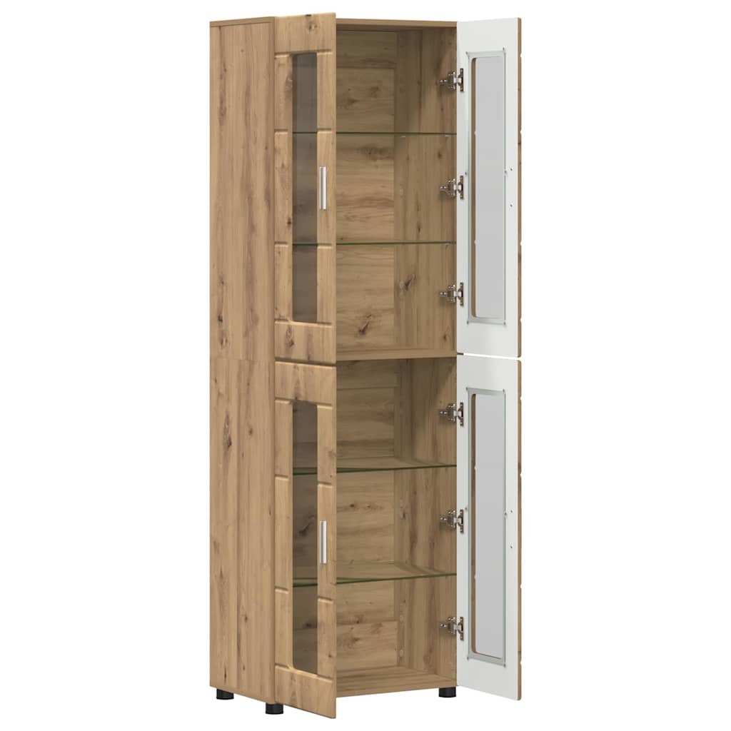 Highboard FLORIN Artisan Oak 60 x 35 x 182 cm Engineered Wood