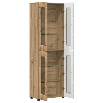 Highboard FLORIN Artisan Oak 60 x 35 x 182 cm Engineered Wood