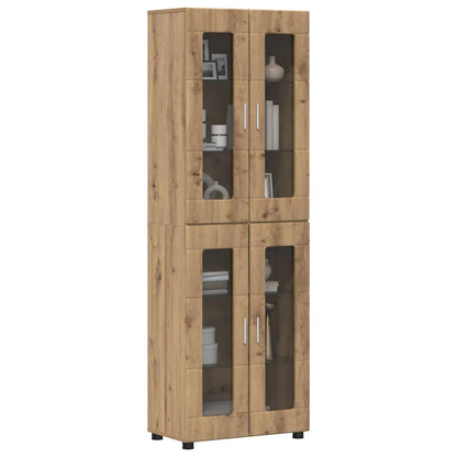 Highboard FLORIN Artisan Oak 60 x 35 x 182 cm Engineered Wood