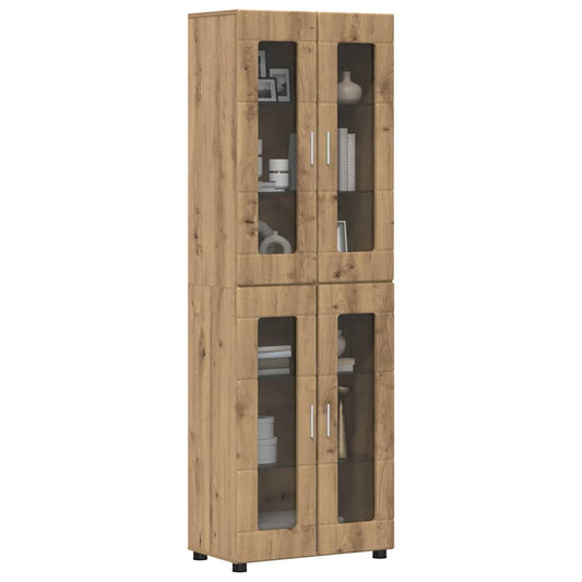 Highboard FLORIN Artisan Oak 60 x 35 x 182 cm Engineered Wood