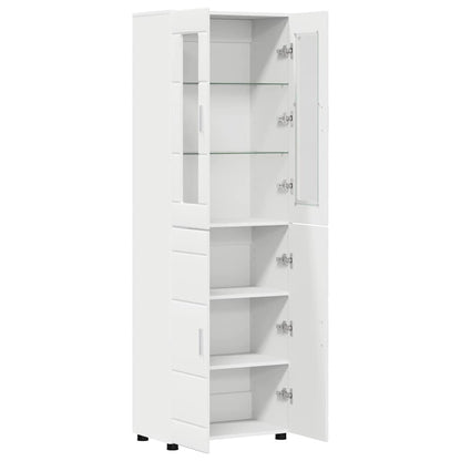 Highboard FLORIN White 60 x 35 x 182 cm Engineered Wood