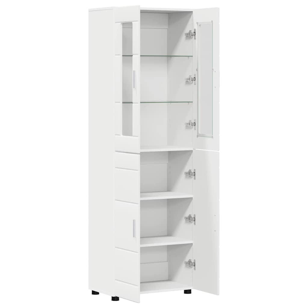 Highboard FLORIN White 60 x 35 x 182 cm Engineered Wood