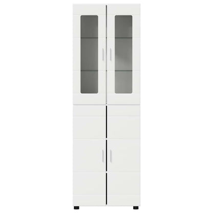 Highboard FLORIN White 60 x 35 x 182 cm Engineered Wood