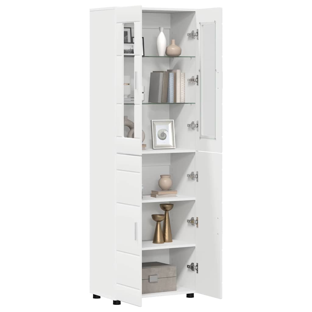 Highboard FLORIN White 60 x 35 x 182 cm Engineered Wood