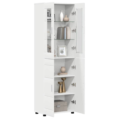 Highboard FLORIN White 60 x 35 x 182 cm Engineered Wood