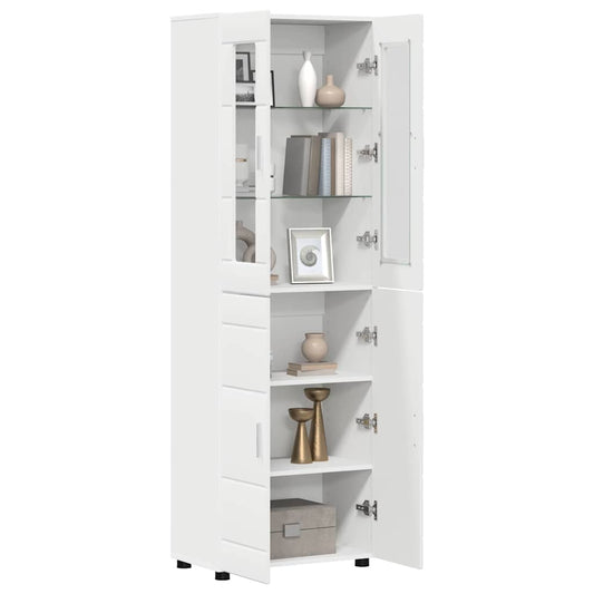 Highboard FLORIN White 60 x 35 x 182 cm Engineered Wood