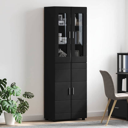 Highboard FLORIN Black 60 x 35 x 182 cm Engineered Wood