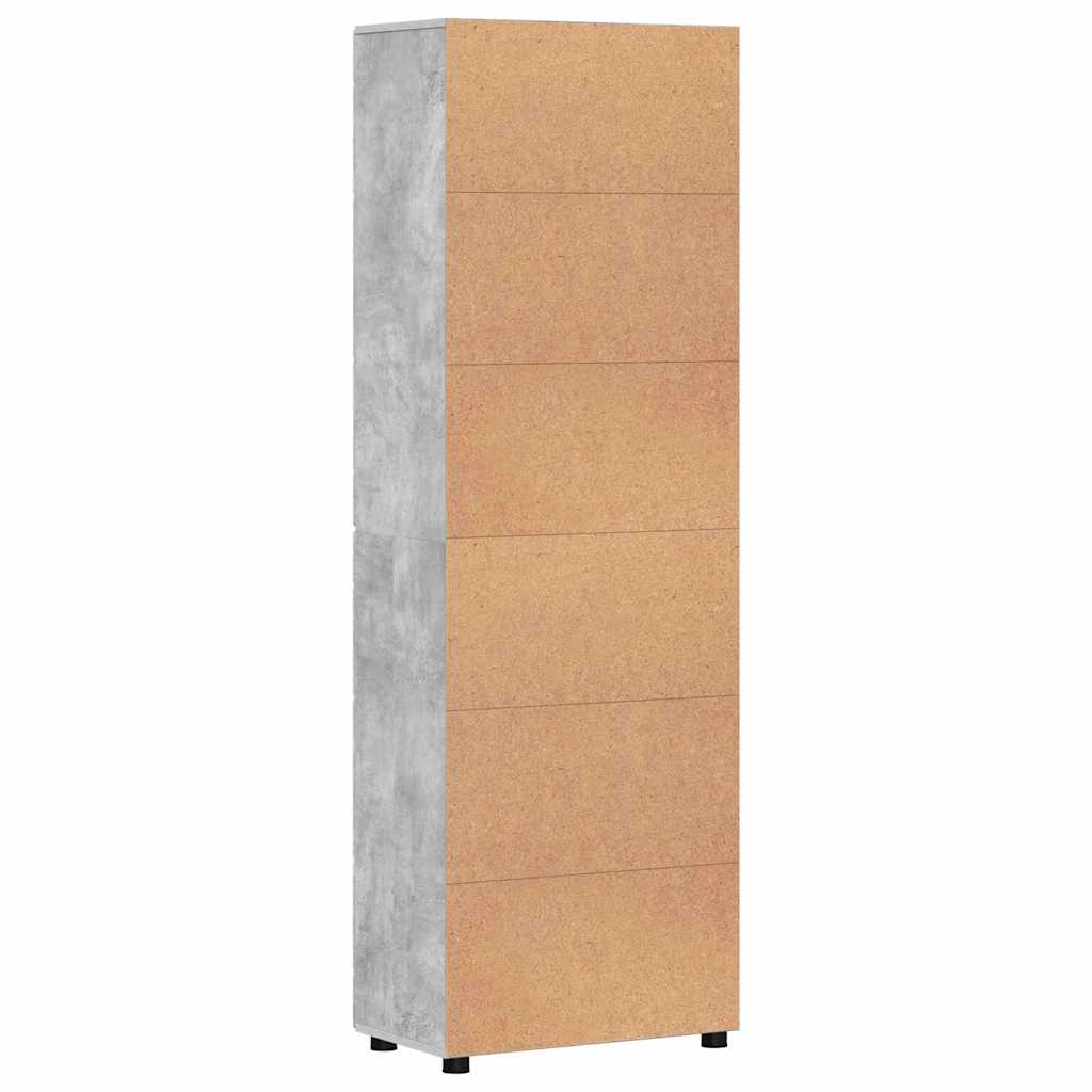 Highboard FLORIN Concrete Grey 60 x 35 x 182 cm Engineered Wood