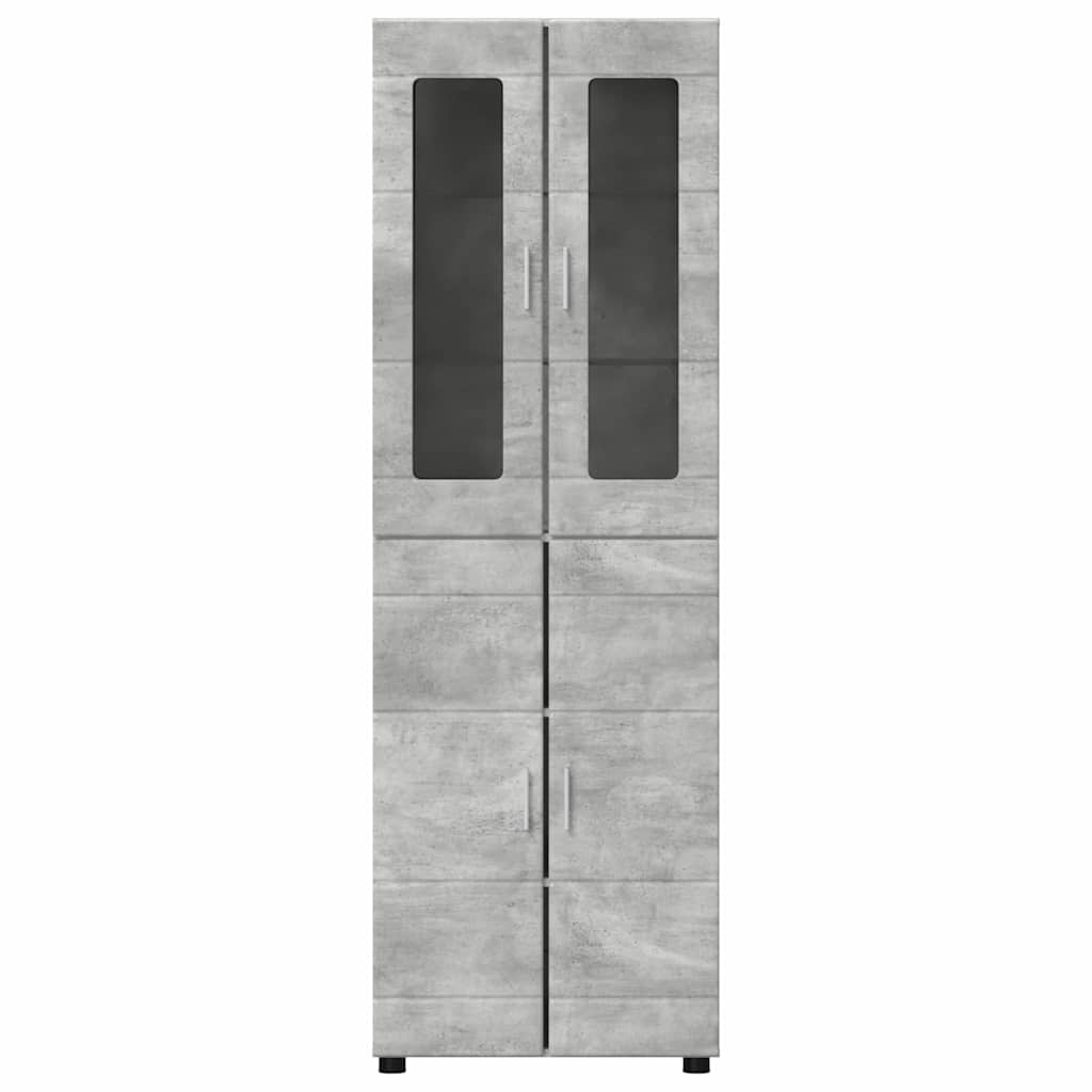 Highboard FLORIN Concrete Grey 60 x 35 x 182 cm Engineered Wood