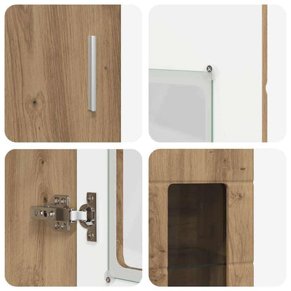 Highboard FLORIN Artisan Oak 60 x 35 x 182 cm Engineered Wood