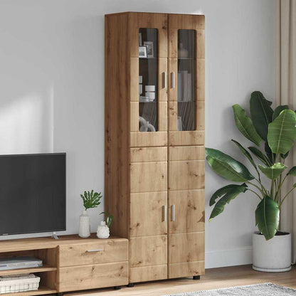 Highboard FLORIN Artisan Oak 60 x 35 x 182 cm Engineered Wood