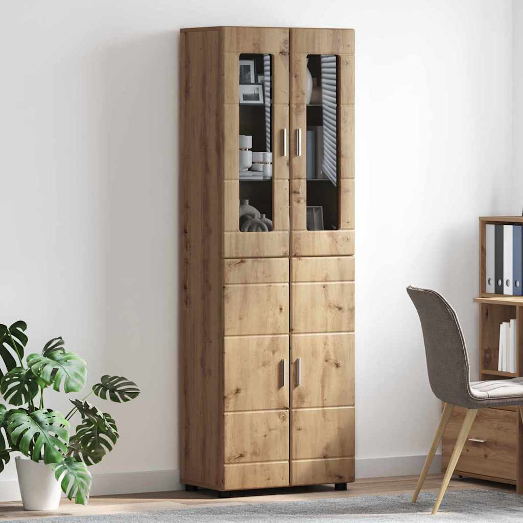 Highboard FLORIN Artisan Oak 60 x 35 x 182 cm Engineered Wood