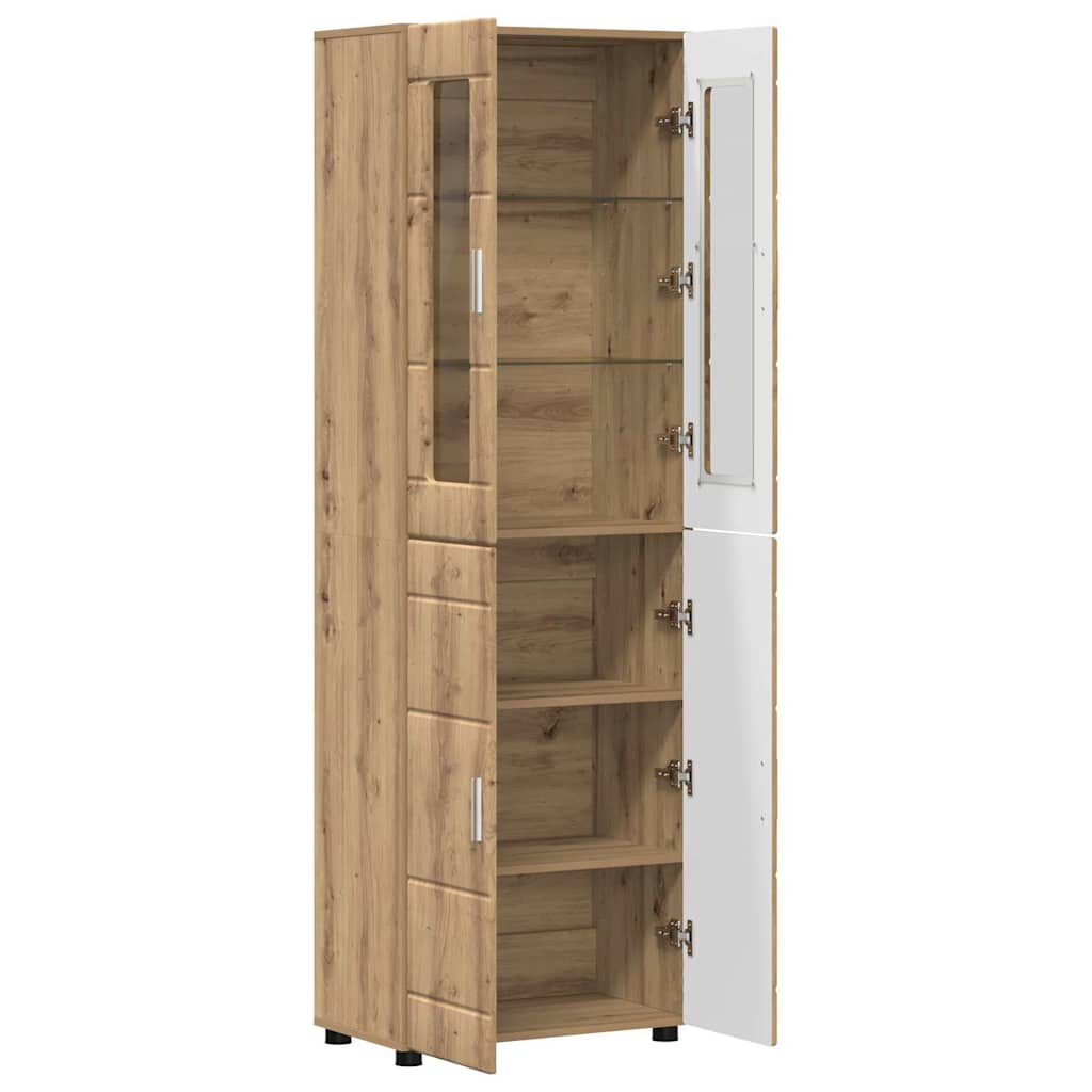 Highboard FLORIN Artisan Oak 60 x 35 x 182 cm Engineered Wood