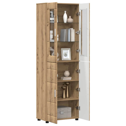 Highboard FLORIN Artisan Oak 60 x 35 x 182 cm Engineered Wood