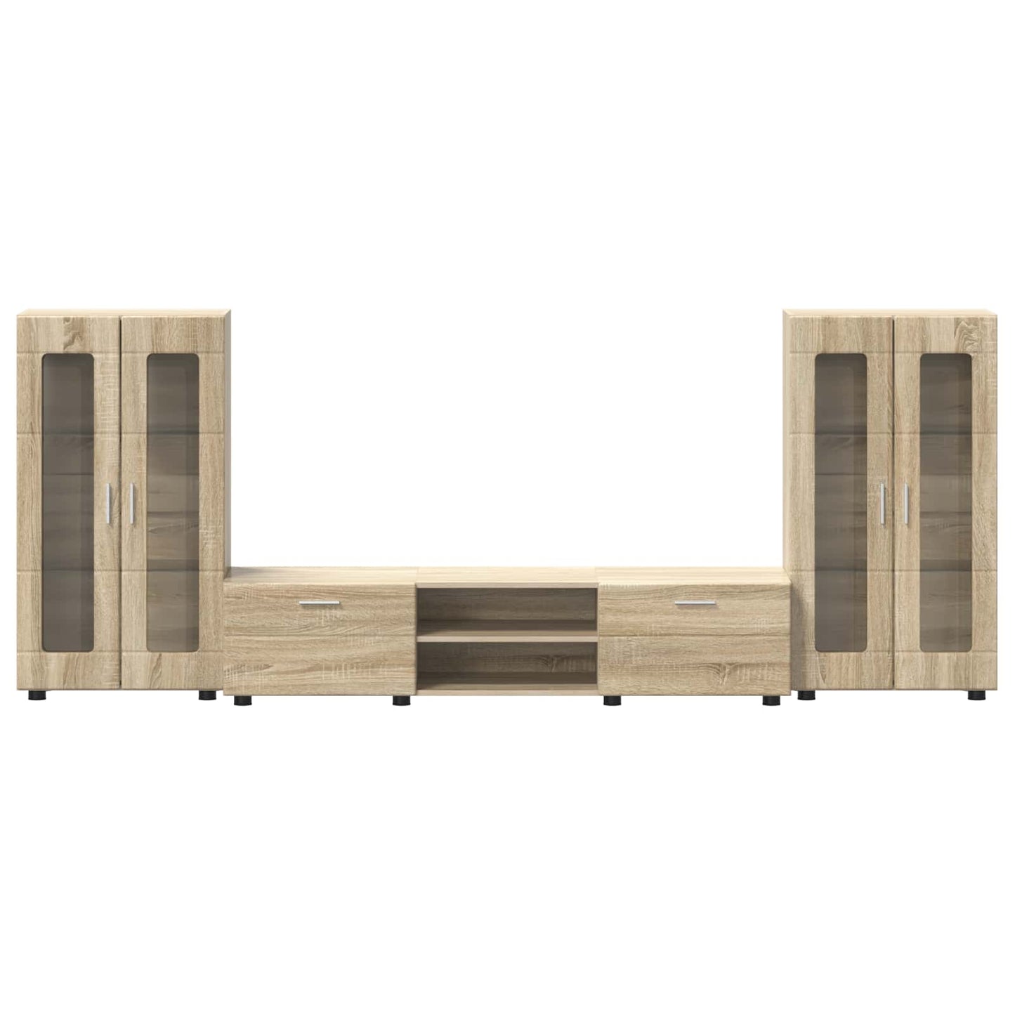 TV Cabinet Set FLORIN 3 pcs Sonoma Oak Engineered Wood