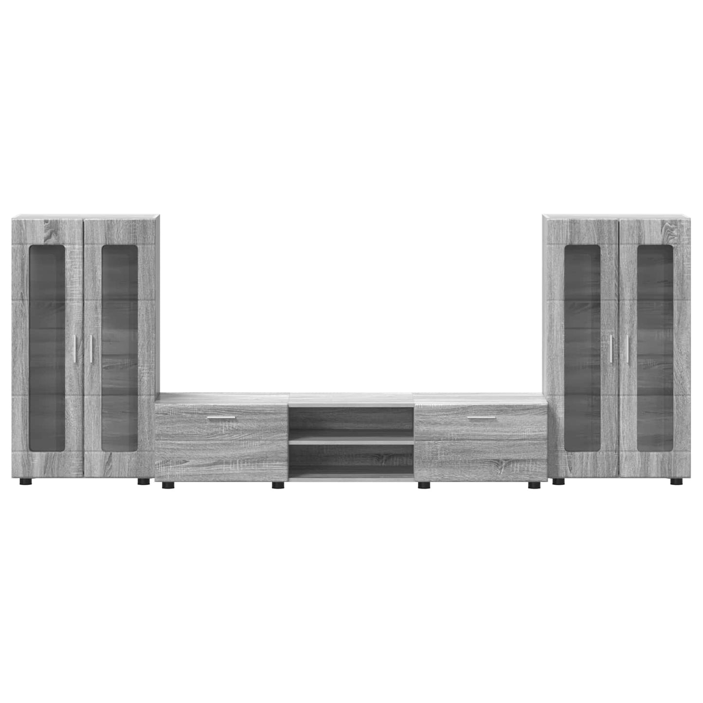 TV Cabinet Set FLORIN 3 pcs Grey Sonoma Engineered Wood