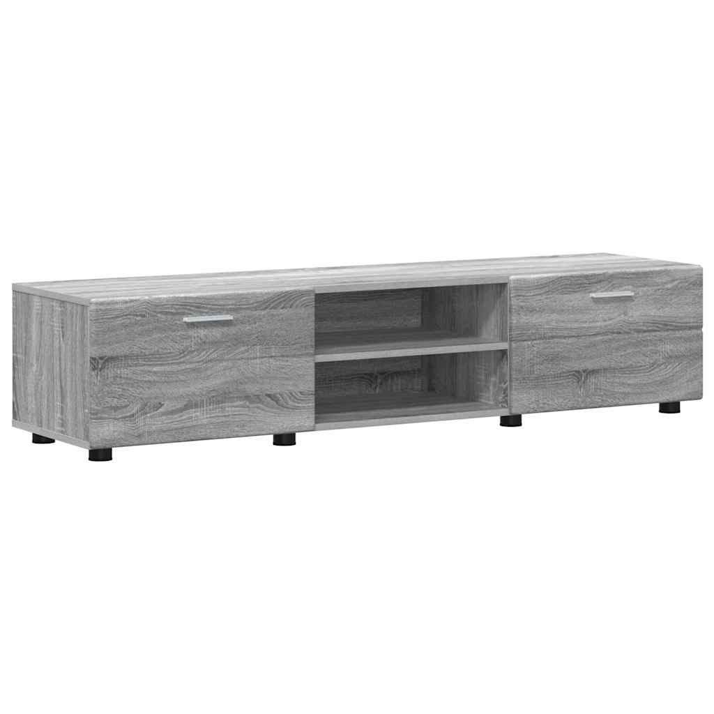 TV Cabinet Set FLORIN 3 pcs Grey Sonoma Engineered Wood