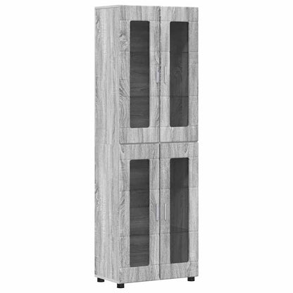 TV Cabinet Set FLORIN 3 pcs Grey Sonoma Engineered Wood