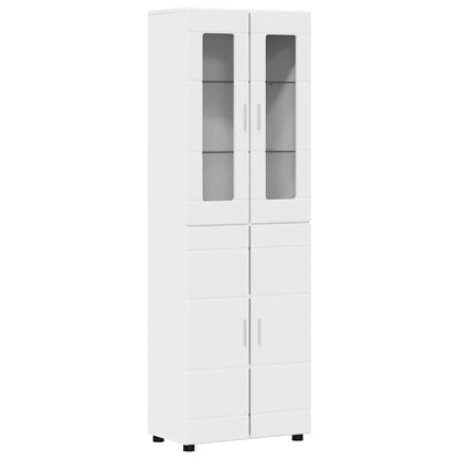 TV Cabinet Set with Drawer FLORIN 3 pcs White Engineered Wood