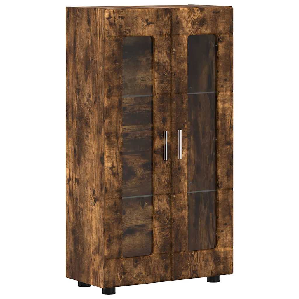 TV Cabinet Set FLORIN 3 pcs Smoked Oak Engineered Wood
