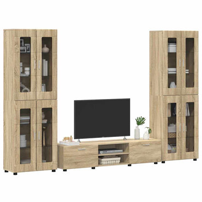 TV Cabinet Set FLORIN 3 pcs Sonoma Oak Engineered Wood