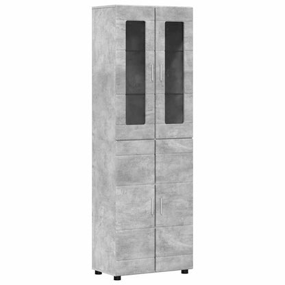 TV Cabinet Set FLORIN 3 pcs Concrete Grey Engineered Wood