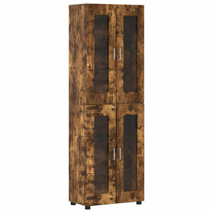 TV Cabinet Set FLORIN 3 pcs Smoked Oak Engineered Wood