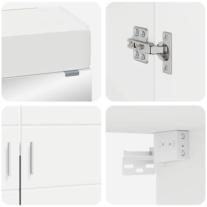 Bathroom Furniture Set TULUM 2 pcs White 60 x 34 x 63 cm
