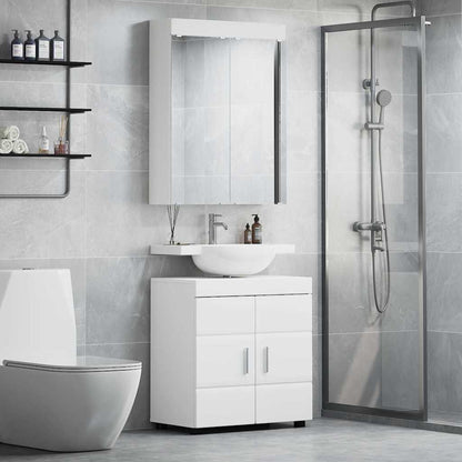 Bathroom Furniture Set TULUM 2 pcs White 60 x 34 x 63 cm
