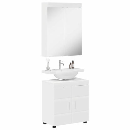 Bathroom Furniture Set TULUM 2 pcs White 60 x 34 x 63 cm