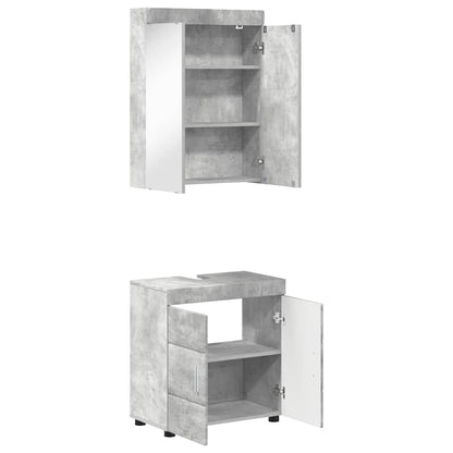 Bathroom Furniture Set TULUM 2 pcs Concrete Grey