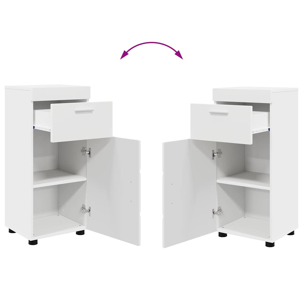 Bathroom Furniture Set TULUM 3 pcs White 60 x 34 x 63 cm