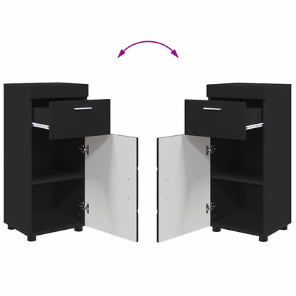 Bathroom Furniture Set TULUM 3 pcs Black 60 x 34 x 63 cm