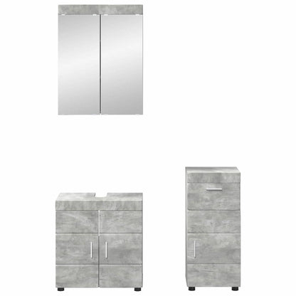 Bathroom Furniture Set TULUM 3 pcs Concrete Grey