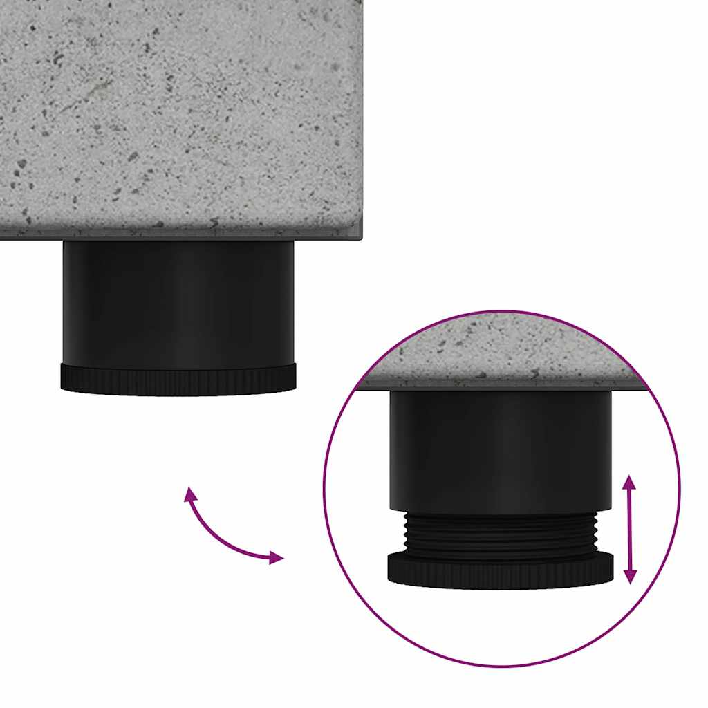 Bathroom Furniture Set TULUM 3 pcs Concrete Grey