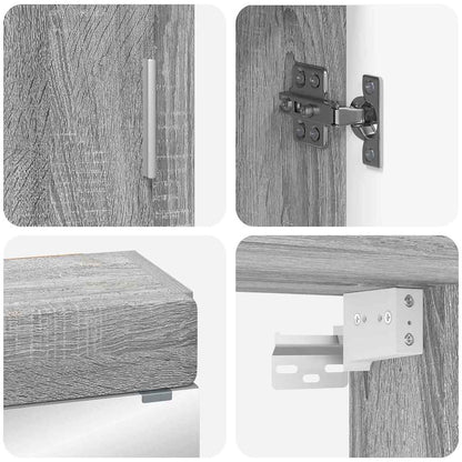 Bathroom Furniture Set TULUM 3 pcs Grey Sonoma 60 x 34 x 63 cm