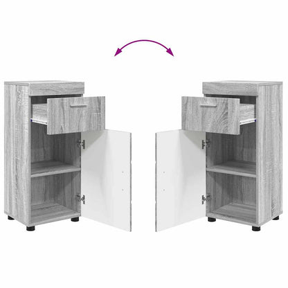 Bathroom Furniture Set TULUM 3 pcs Grey Sonoma 60 x 34 x 63 cm