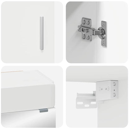 Bathroom Furniture Set TULUM 3 pcs White 60 x 34 x 63 cm
