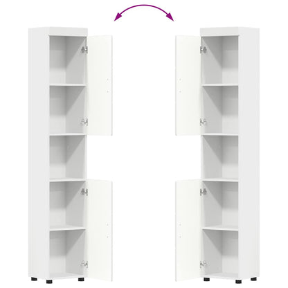 Bathroom Furniture Set TULUM 3 pcs White 60 x 34 x 63 cm