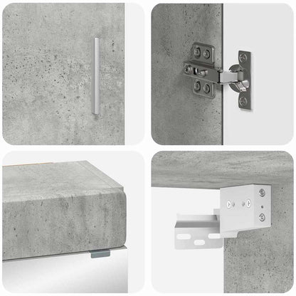 Bathroom Furniture Set TULUM 3 pcs Concrete Grey