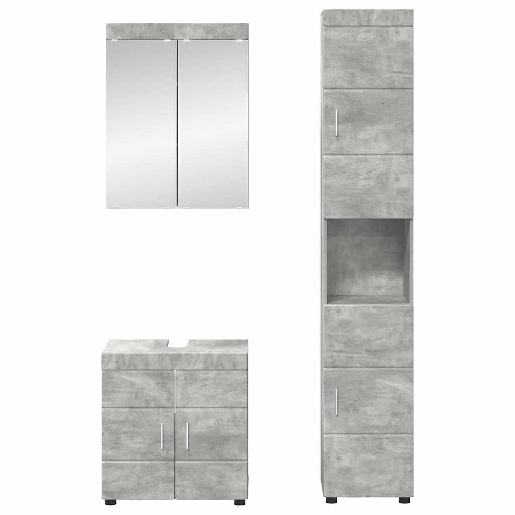 Bathroom Furniture Set TULUM 3 pcs Concrete Grey